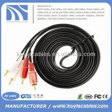 10FT 3m Dual 2 RCA a RCA Audio Video AV Cable para HDTV DVD estéreo Cable de audio